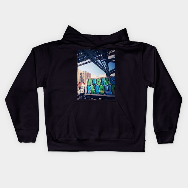 Grand Concourse Street Bronx NYC Kids Hoodie by eleonoraingrid